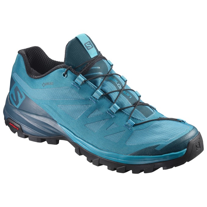 Salomon Singapore Womens Hiking Shoes - OUTPATH GTX® W Blue/Navy | 62174-PCRM